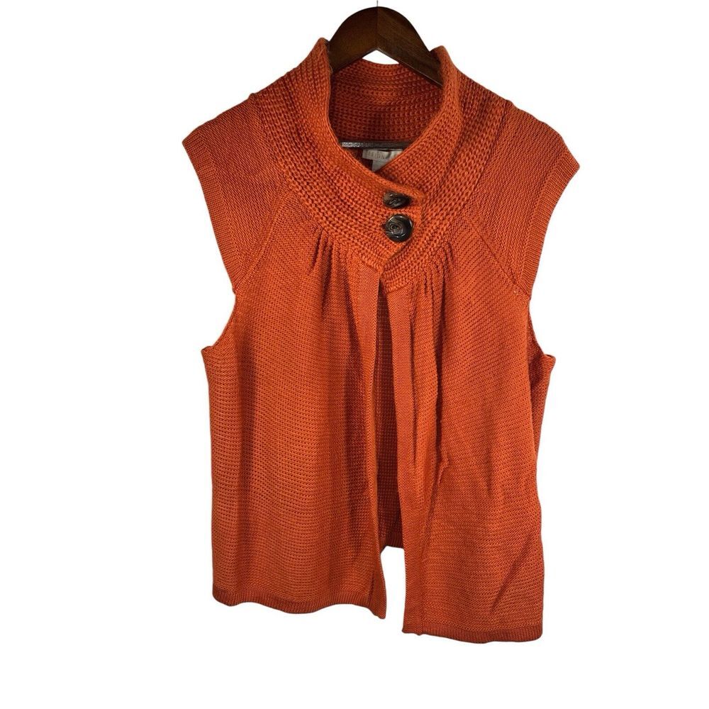Design History Women's Crochet Cardigan Sweater XL - Cozy Wool Layering Piece
